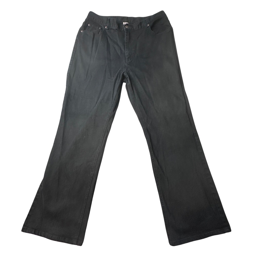 Vintage‎ High Sierra Jeans Womens 18W Black Bootcut Denim Stretch Flare 90s Y2K